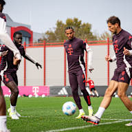 Das Training des FC Bayern München vor dem Heimspiel gegen den VfB Stuttgart