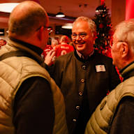 Images of the members' Stammtisch ahead of the 2024 Annual General Meeting.