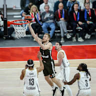 Der FC Bayern Basketball beim Heimspiel gegen Asvel Villeurbanne