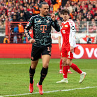 Leroy Sane (FC Bayern), Jubel nach Tor zum 1:0 bei Union Berlin