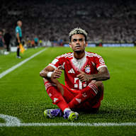 Luis Díaz beim Torjubel nach seinem Treffer zum 2:0 ein während des Franz Beckenbauer-Supercup zwischen dem VfB Stuttgart und dem FC Bayern