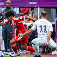 Maycon Cardozo am Ball im Traumspiel des FC Bayern gegen den Fanclub Red Eagles Austria.
