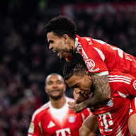 Luis Diaz im Bundesliga-Spiel des FC Bayern gegen die TSG Hoffenheim