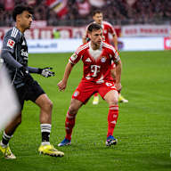 Joshua Kimmich im Bundesliga-Heimspiel des FC Bayern gegen Eintracht Frankfurt.