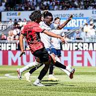 Spielbild aus dem Testspiel des FC Bayern in der Sommervorbereitung auf die Saison 2026/27 beim SV Wehen Wiesbaden