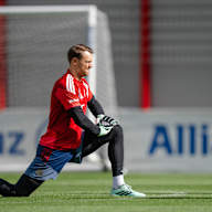Manuel Neuer im Abschlusstraining vor Augsburg