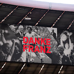Die Bilder zur Gedenkfeier für Franz Beckenbauer in der Allianz Arena
