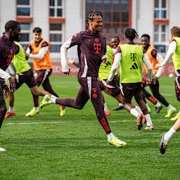Bayern training before Stuttgart home game
