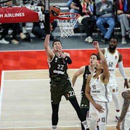 Der FC Bayern Basketball beim Heimspiel gegen Asvel Villeurbanne