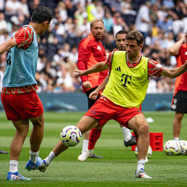Spielszene aus dem Testspiel Tottenham Hotspur vs. FC Bayern