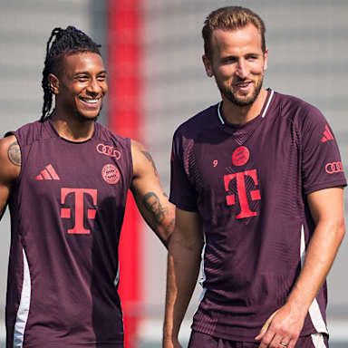 FC Bayern Munich training before home game against SC Freiburg