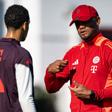 Entrenamiento del FC Bayern München antes del partido en casa contra el Union Berlin