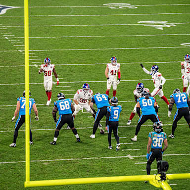Das NFL Munich Game zwischen den New York Giants und den Carolina Panthers in der Allianz Arena