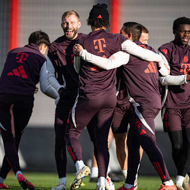 Training des FC Bayern München vor dem Gastspiel bei Borussia Dortmund