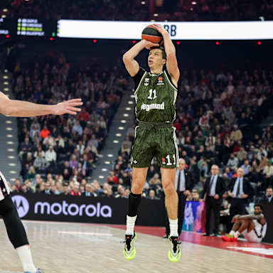 Der FC Bayern Basketball beim Heimspiel gegen Olimpia Mailand