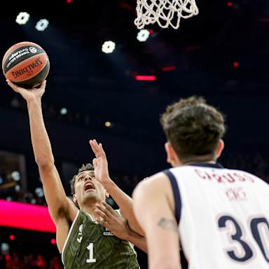 Der FC Bayern Basketball beim Heimspiel gegen Olimpia Mailand