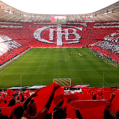 Choreo der FC Bayern-Fans vor dem Spiel gegen Bochum