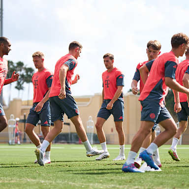 FC Bayern training on Saturday