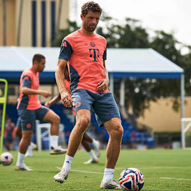 Thomas Müller am Donnerstag im FC Bayern-Training.