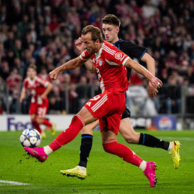 Harry Kane schließt gegen Brügge ab