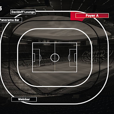Lageplan Foyer - innenliegender Bereich, West