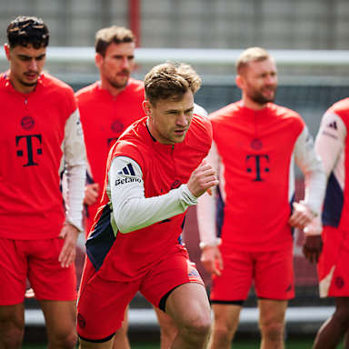 Joshua Kimmich in einer Trainingseinheit des FC Bayern