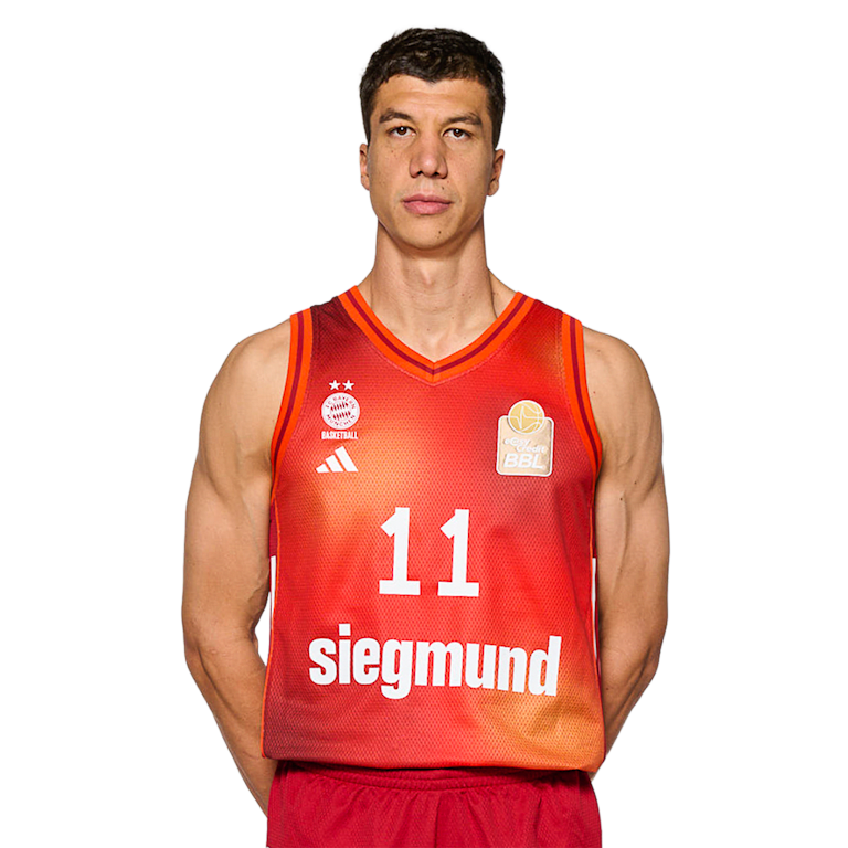 Vladimir Lucic ist seit 2022 der Kapitän des FC Bayern München Basketball.