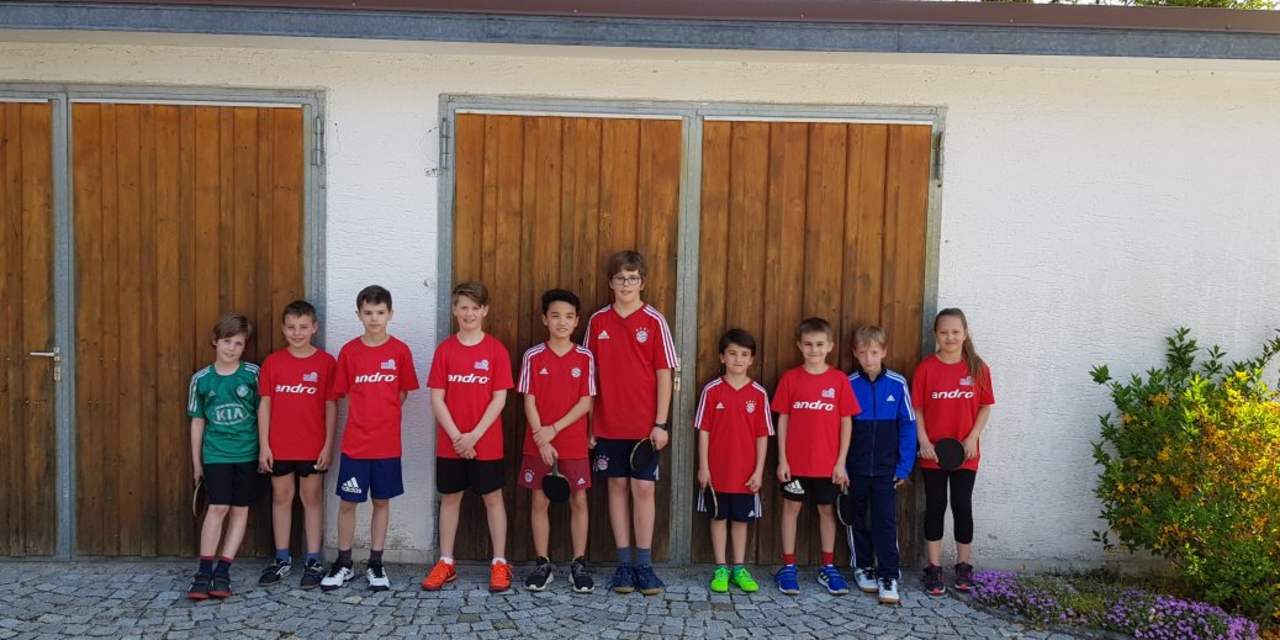 Teamfoto beim Minimeisterschaften Bezirksentscheid in Haiming