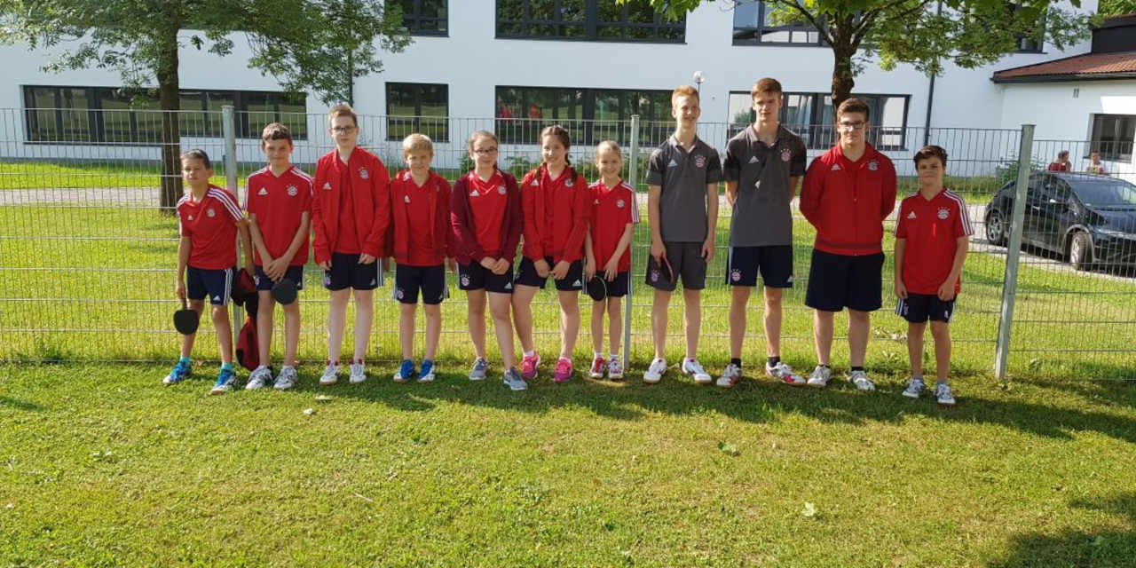 Teamfoto beim 2. Bezirksranglistenturnier Oberbayern Ost