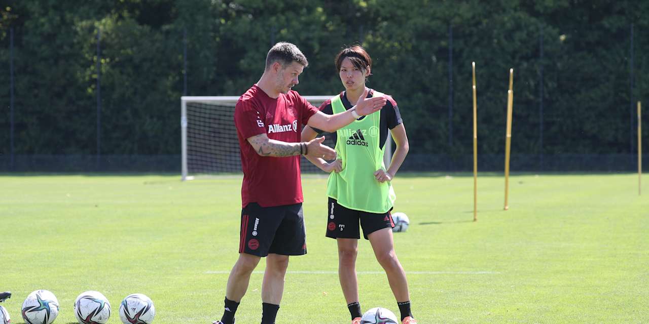 Alexander Straus und Saki Kumagai beim Training
