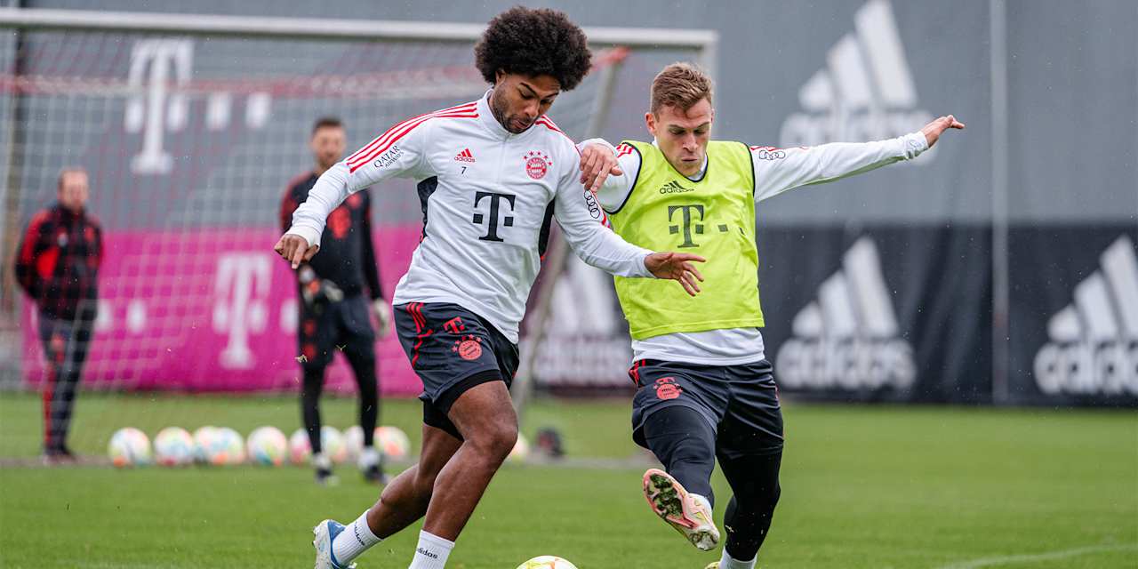 Serge Gnabry, Joshua Kimmich FC Bayern Training
