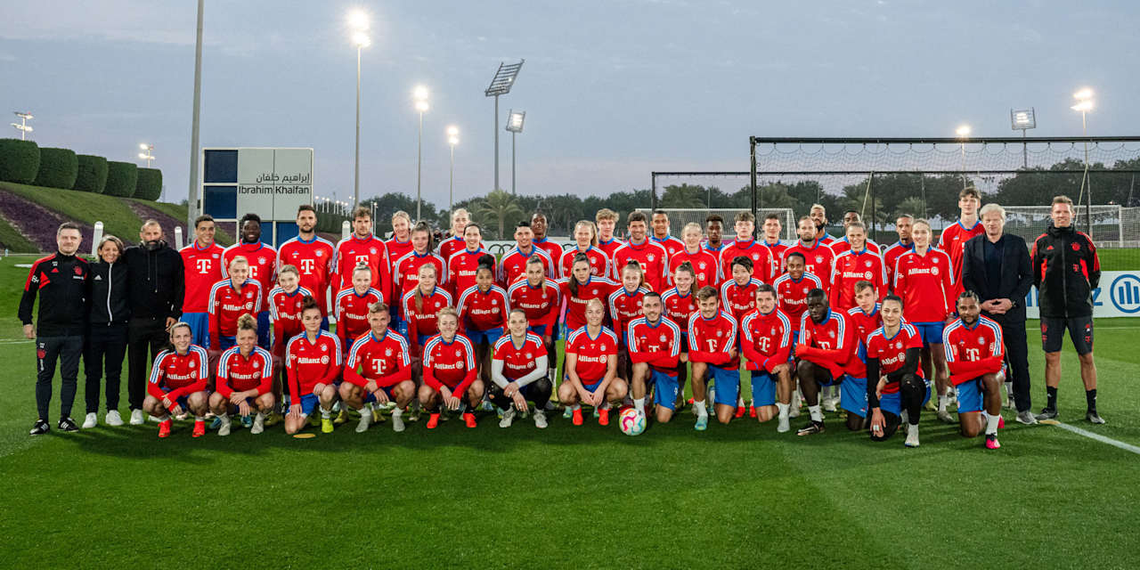 FC Bayern training camp Doha 2023