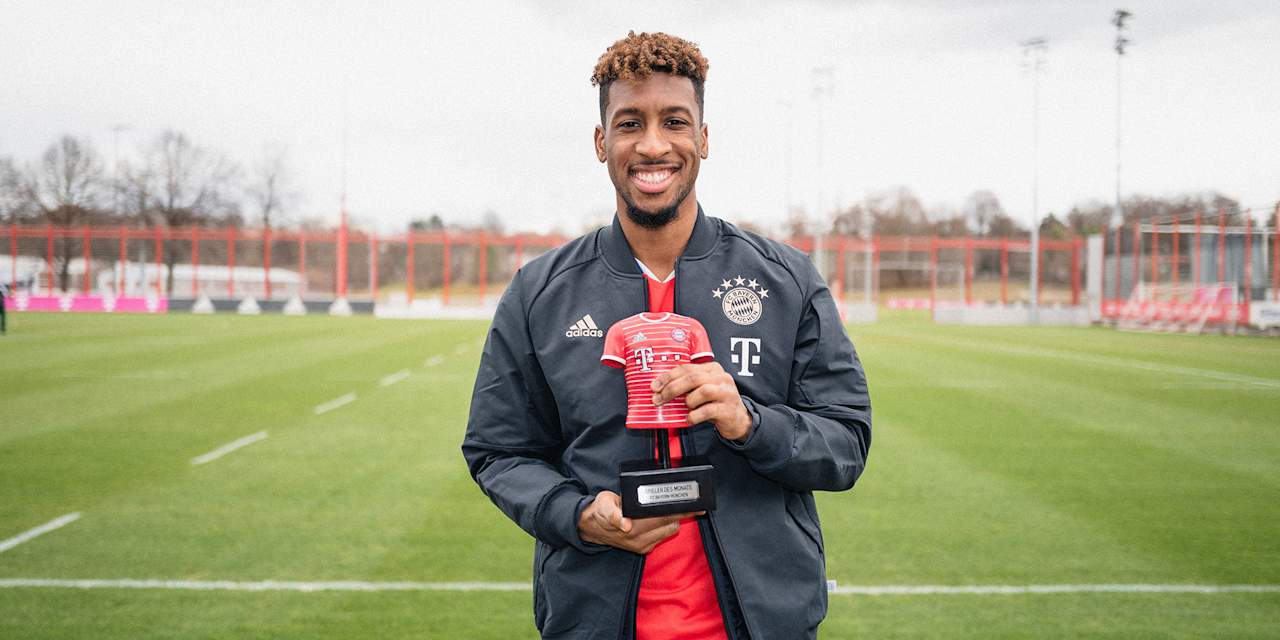 Kingsley Coman is the February 2023 FC Bayern Player of the Month
