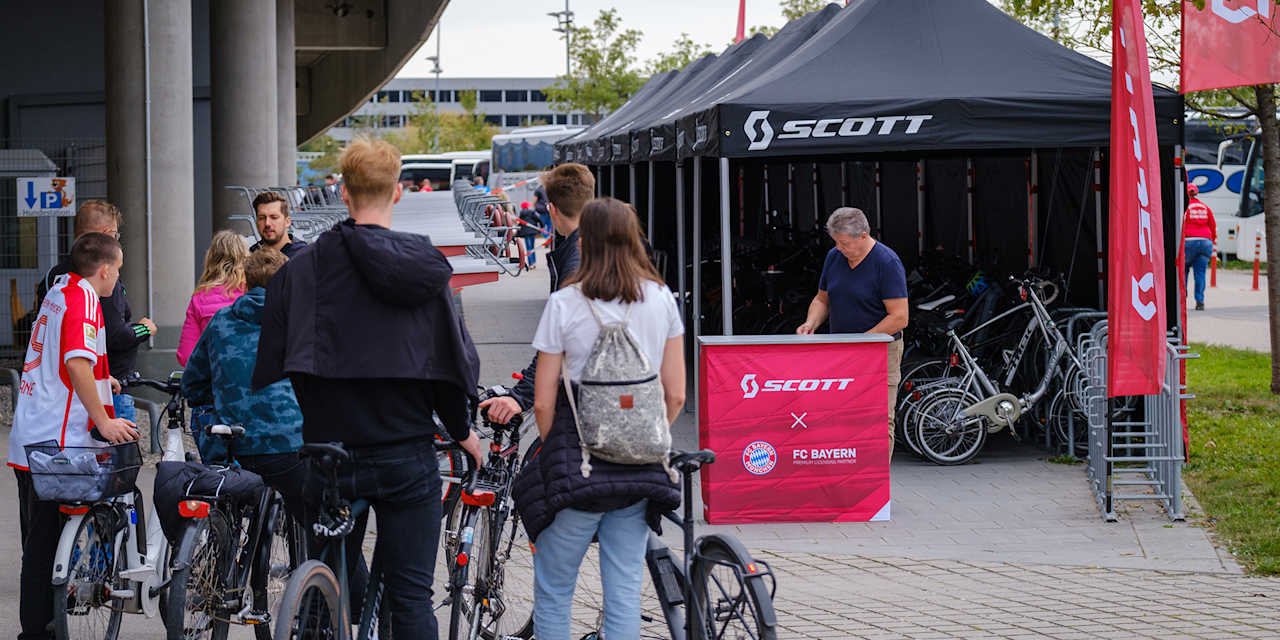 Scott Fahrrad Parken Allianz Arena