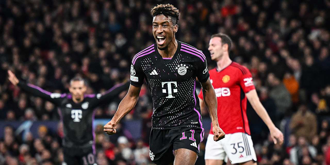 Spielszene aus dem Champions League-Spiel Manchester United gegen FC Bayern
