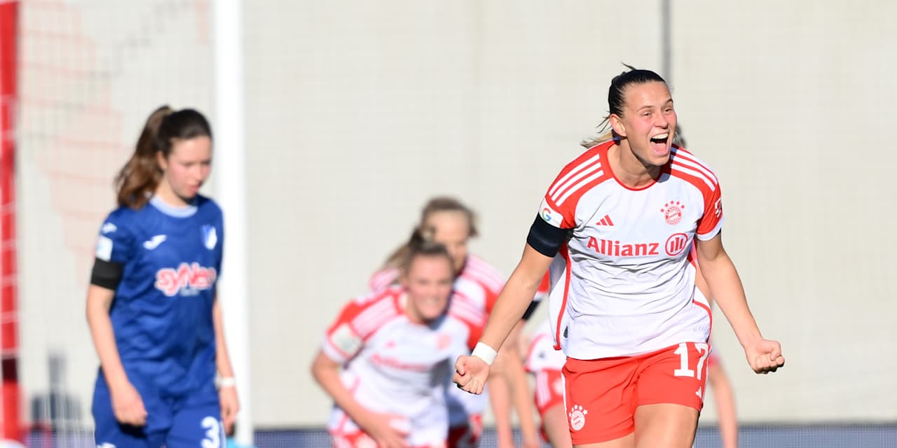 Klara Bühl beim Spiel gegen die TSG Hoffenheim.