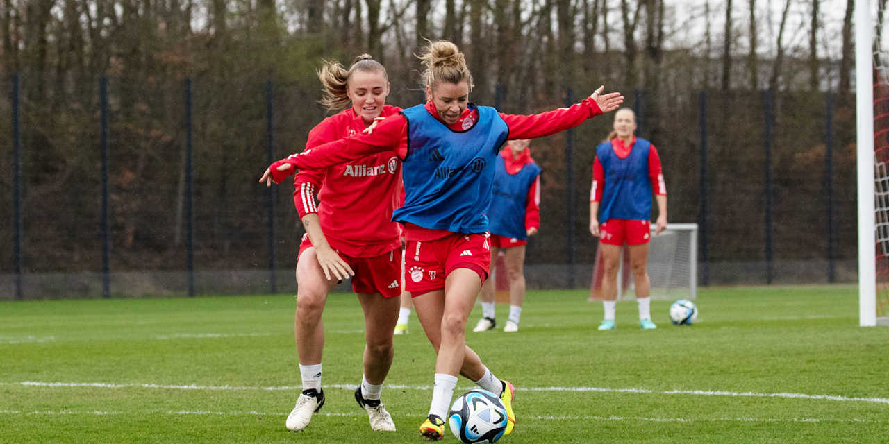 Georgia Stanway und Linda Dallmann von den FC Bayern Frauen