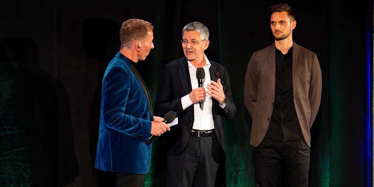 Herbert Hainer and Sven Ulreich at the City of Munich Sports Honours