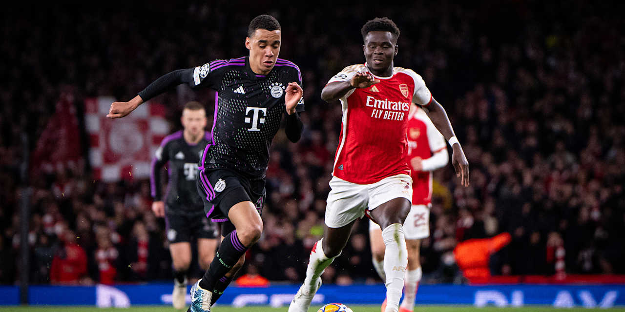 Spielszene aus dem Champions League-Viertelfinale FC Arsenal vs. FC Bayern