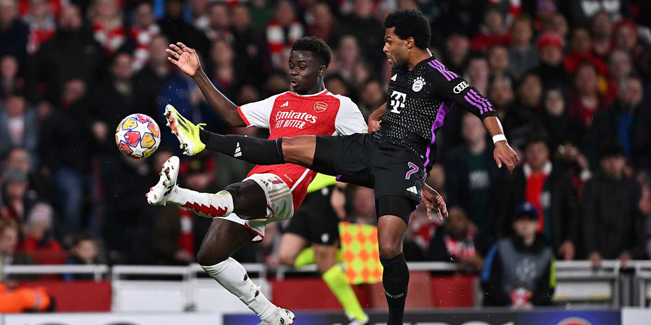 Spielszene des Champions League-Duells FC Arsenal gegen FC Bayern