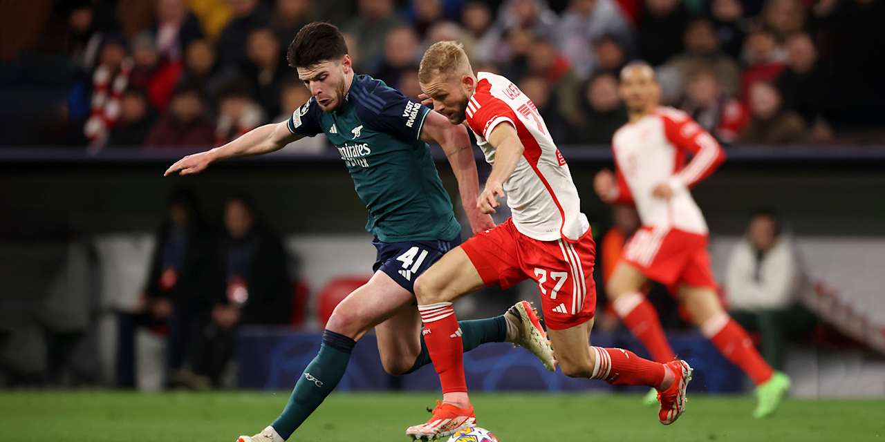 Spielszene des Champions League-Duells FC Bayern gegen den FC Arsenal