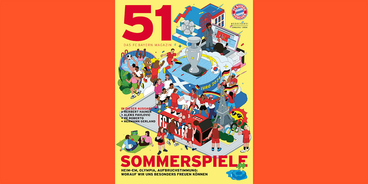 Cover des FC Bayern Magazin 51 Juni/Juli 2024