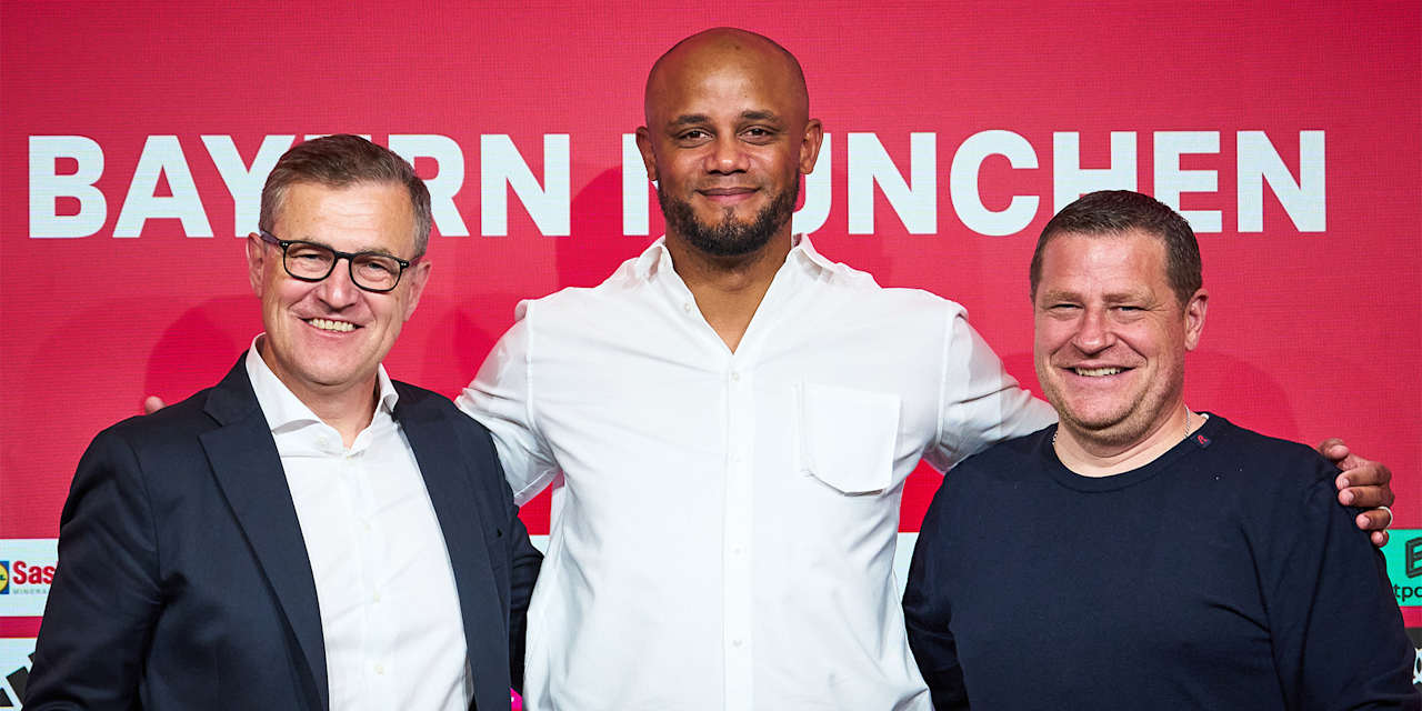 Der neue Bayern-Trainer Vincent Kompany stellt sich vor.