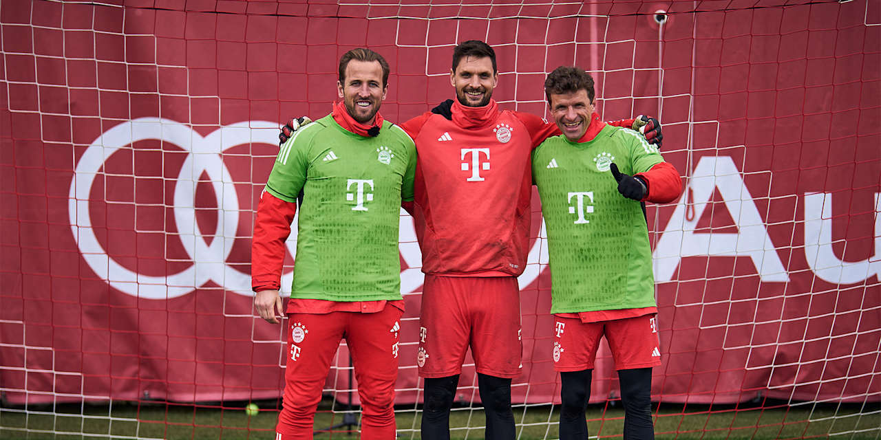 FC Bayern Penalty Challenge with Harry Kane, Sven Ulreich and Thomas Mueller