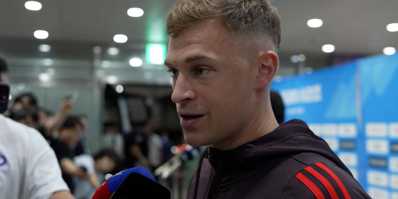 Entrevista a Joshua Kimmich tras el FC Bayern - Tottenham Hotspur del Audi Summer Tour 2024