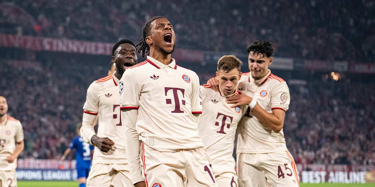 Szene aus dem Spiel zwischen FC Bayern und Dinamo Zagreb