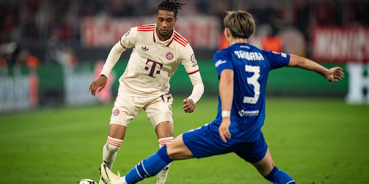 Spielszene aus der Partie FC Bayern gegen Dinamo Zagreb