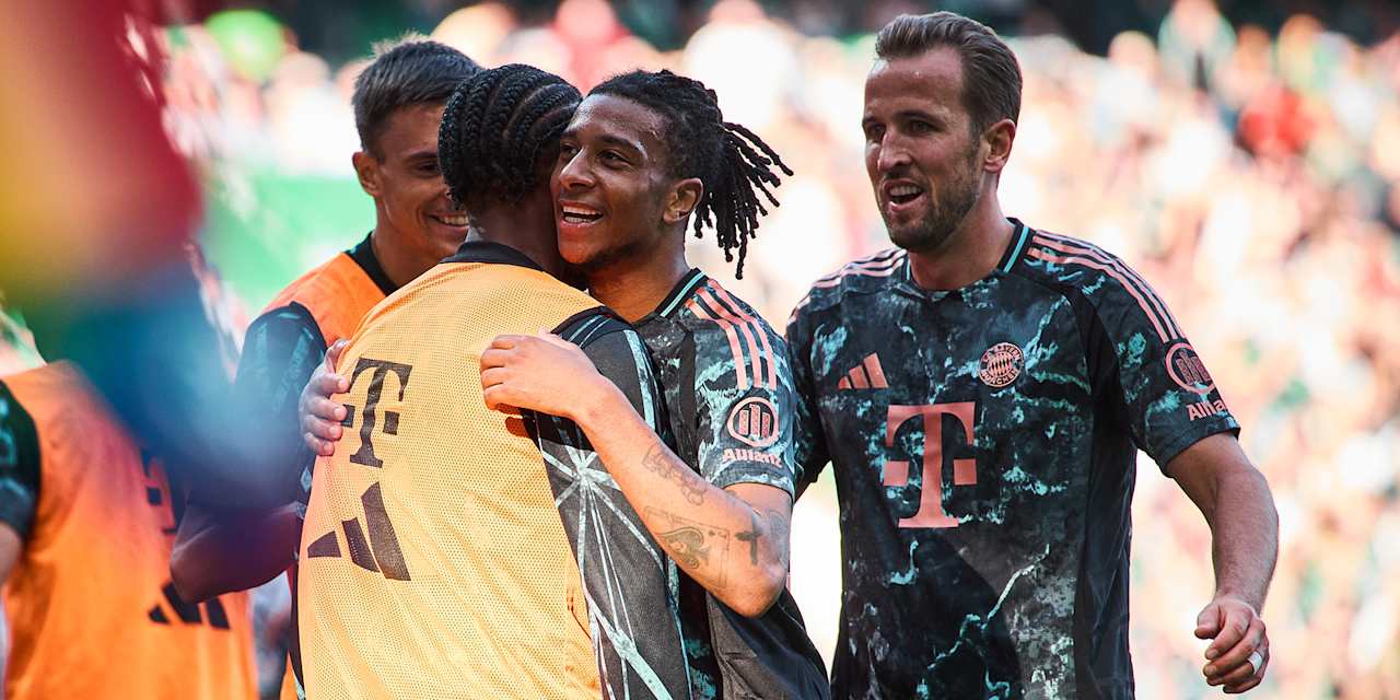 Spielszene aus der Bundesliga-Partie Werder Bremen vs. FC Bayern