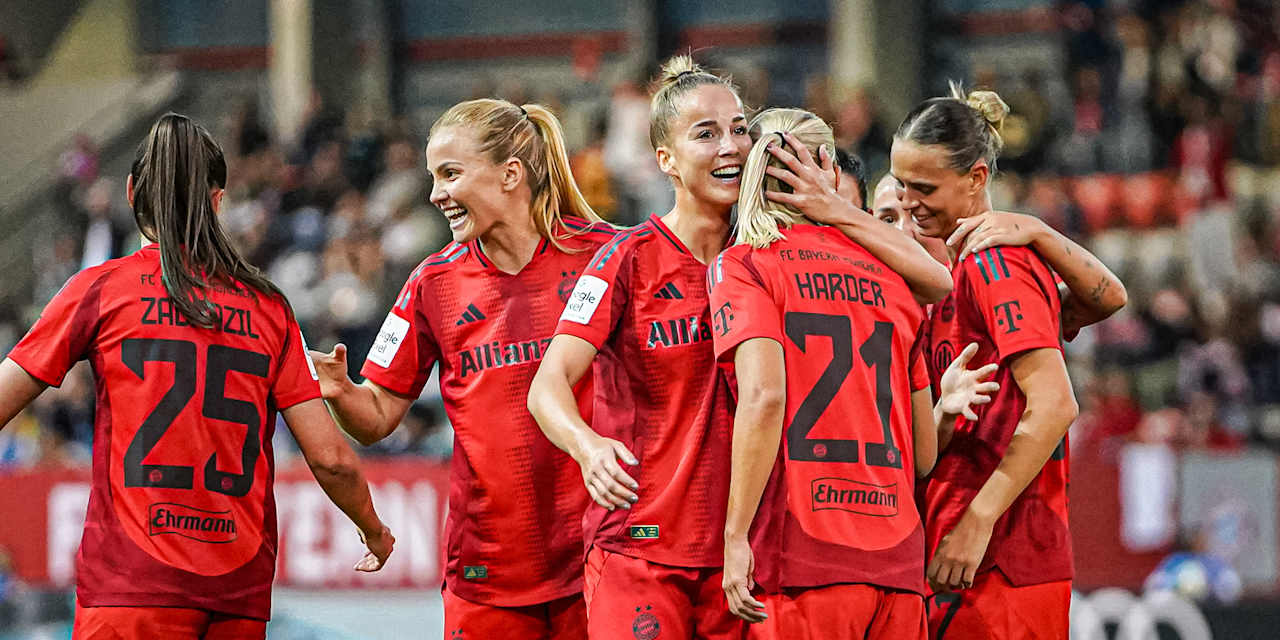Jubel, FC Bayern Frauen zuhause gegen die TSG Hoffenheim