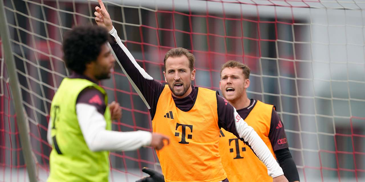 Harry Kane Training Bayern